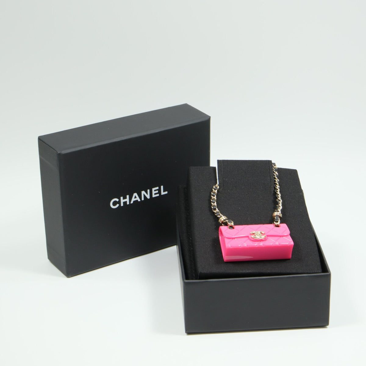Chanel CC · Bag Charm Necklace · Lambskin
