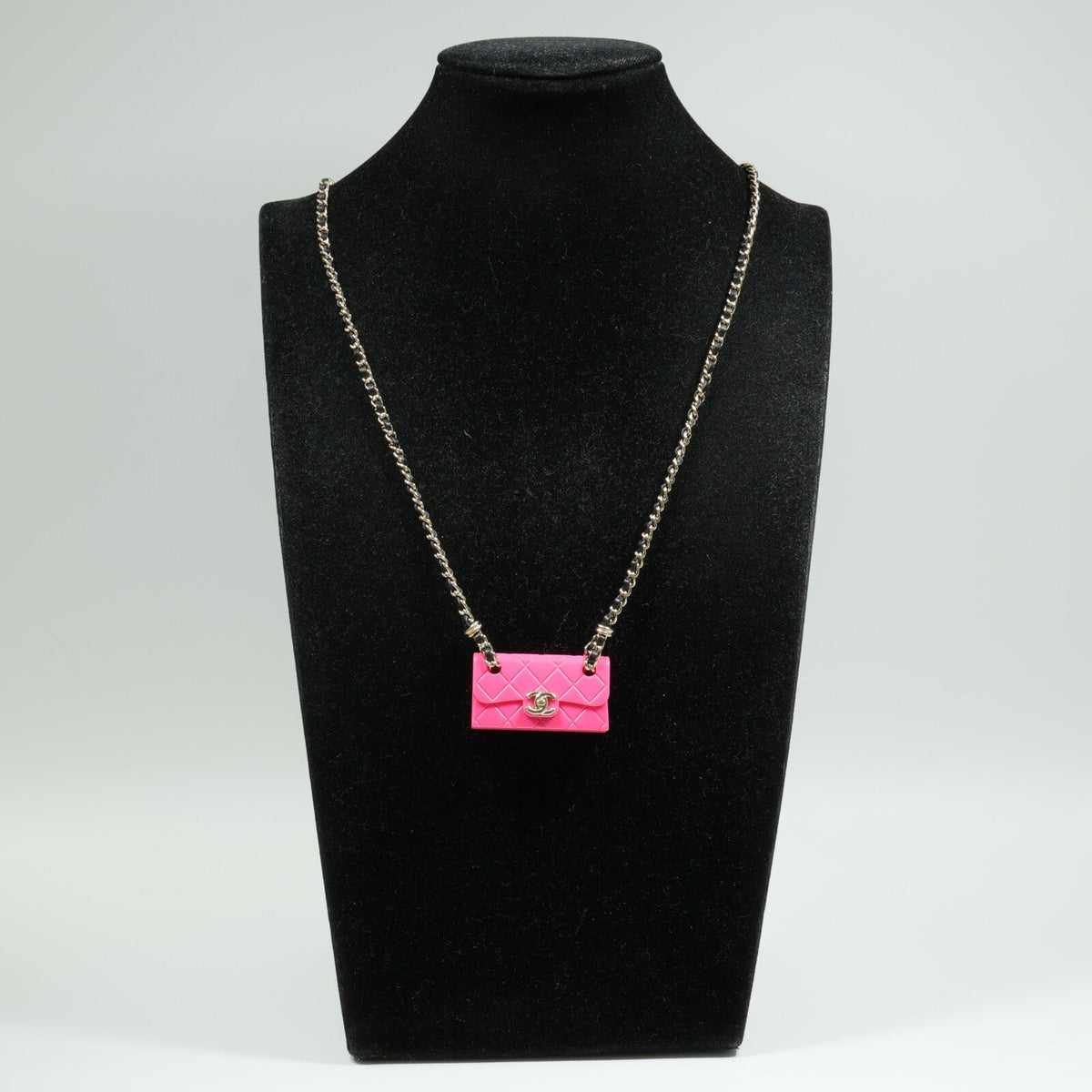 Chanel CC · Bag Charm Necklace · Lambskin