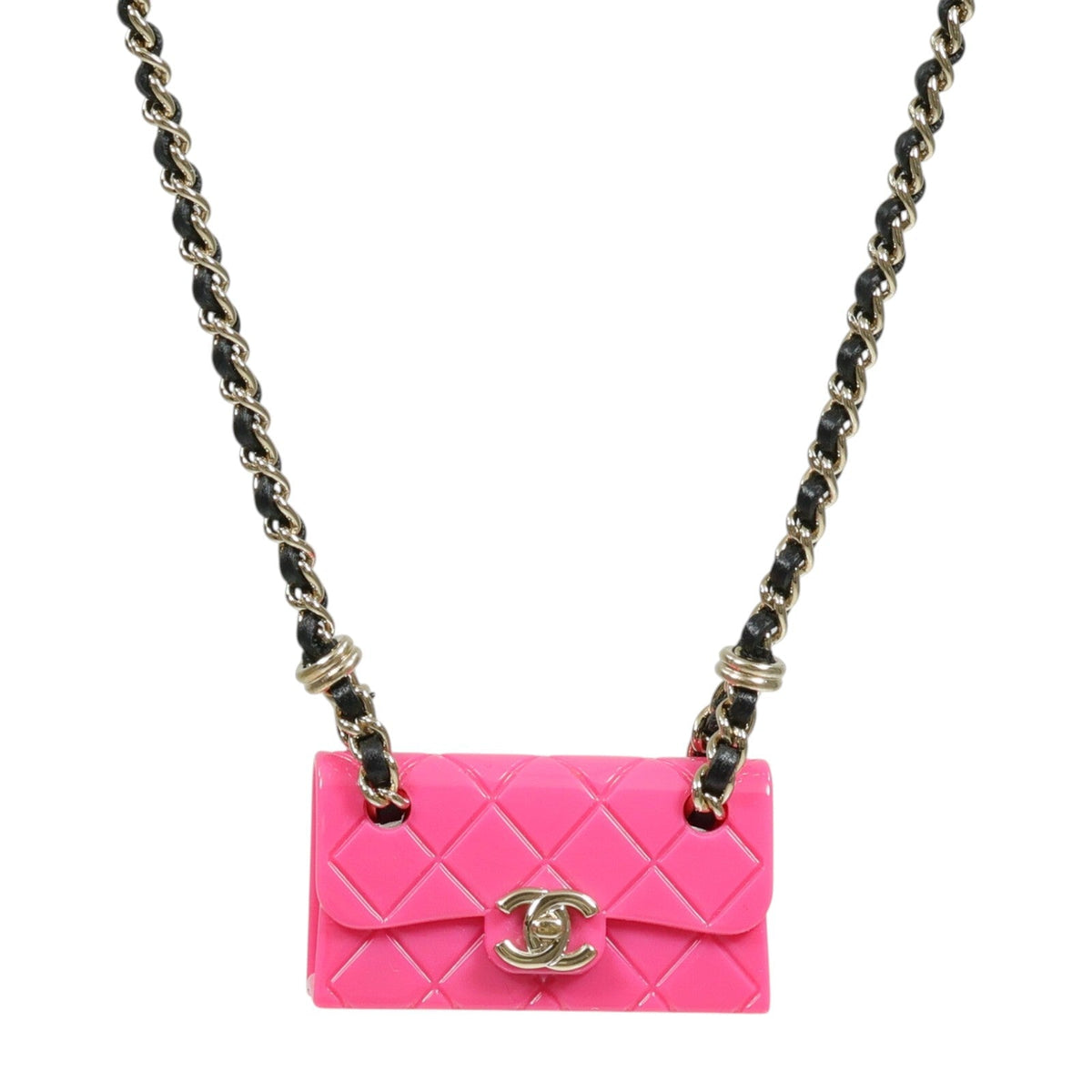 Chanel CC · Bag Charm Necklace · Lambskin