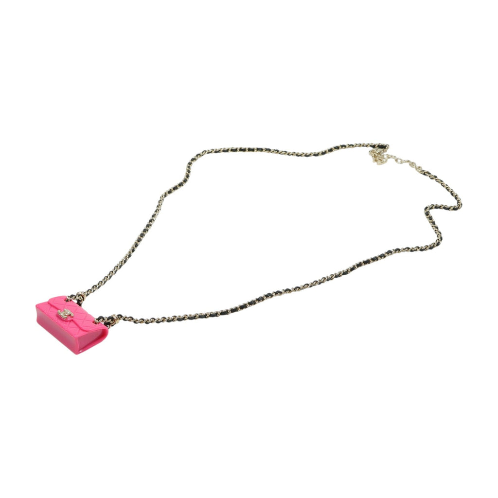 Chanel CC · Bag Charm Necklace · Lambskin