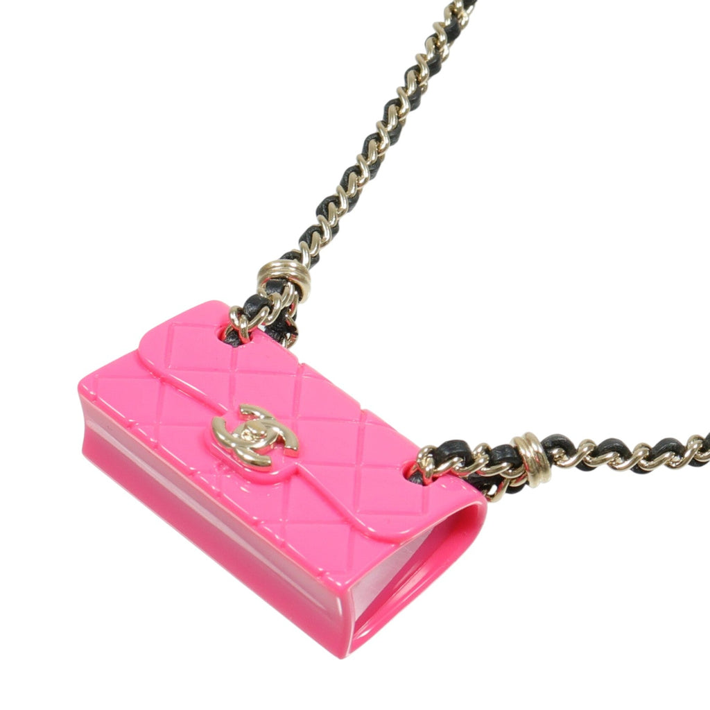 Chanel CC · Bag Charm Necklace · Lambskin