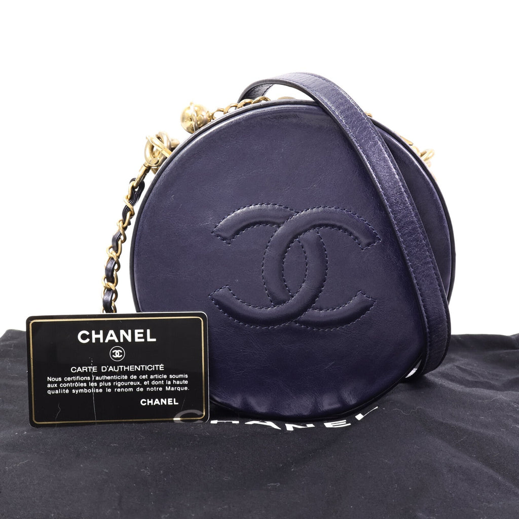 Chanel Round Clutch · Calfskin Chain Bag