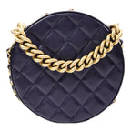 Chanel Round Clutch · Calfskin Chain Bag