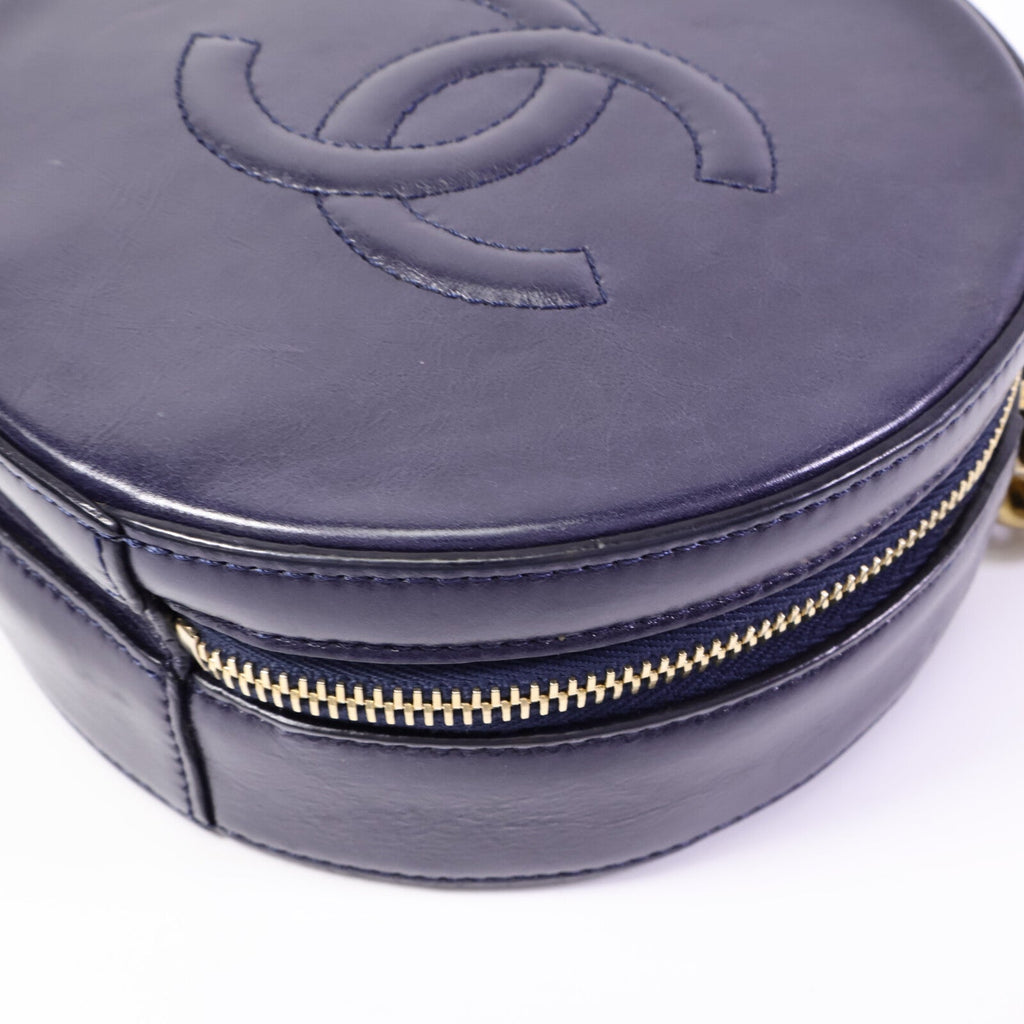 Chanel Round Clutch · Calfskin Chain Bag