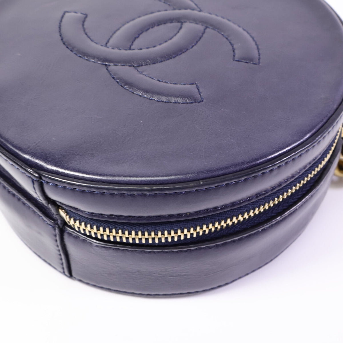 Chanel Round Clutch · Calfskin Chain Bag