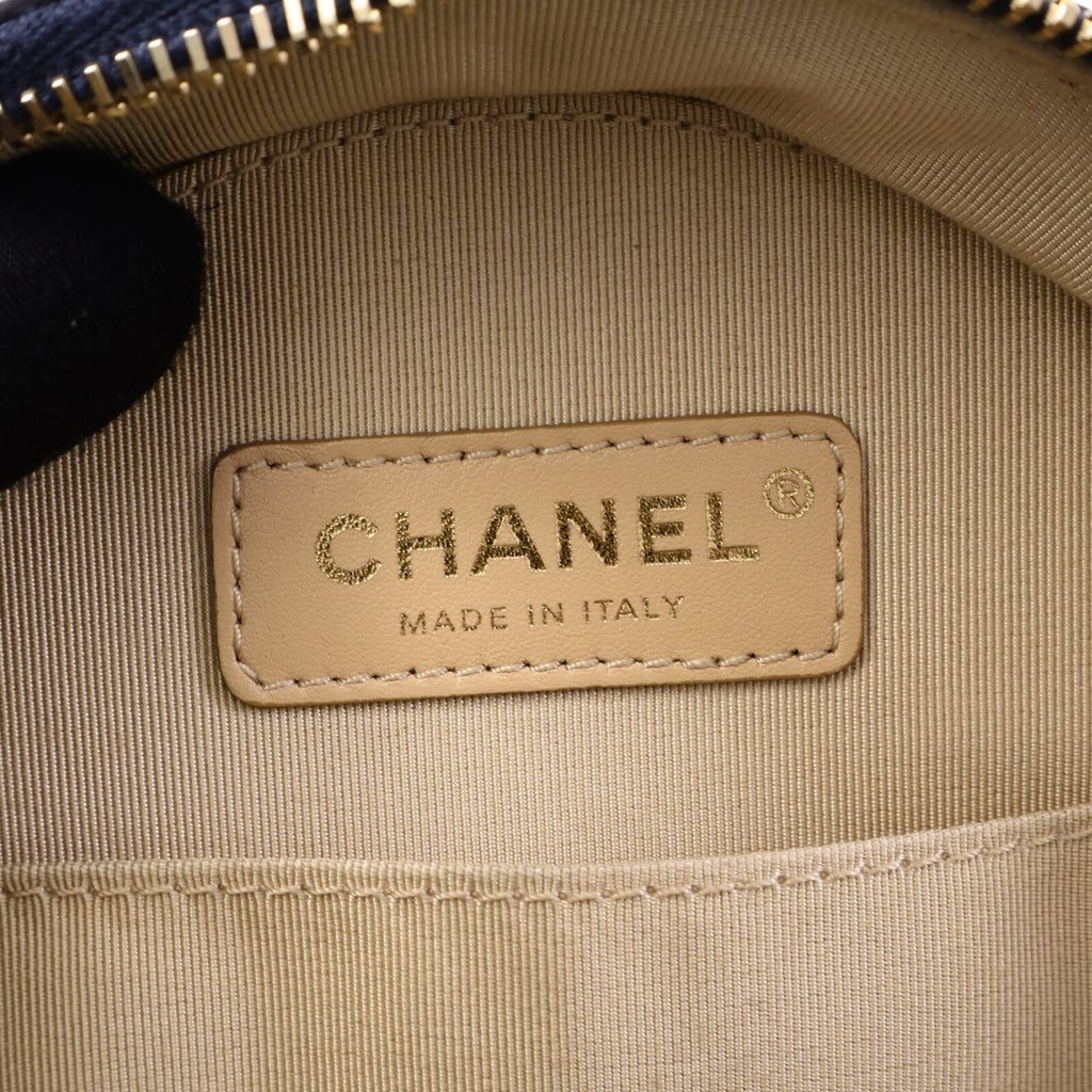 Chanel Round Clutch · Calfskin Chain Bag