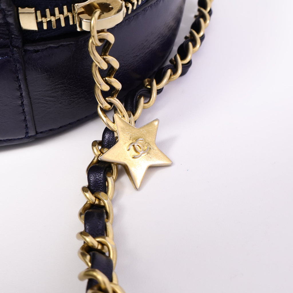 Chanel Round Clutch · Calfskin Chain Bag