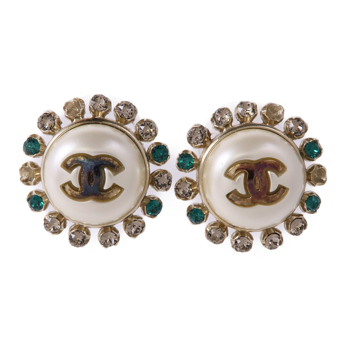 CHANEL CC · Crystal Earrings