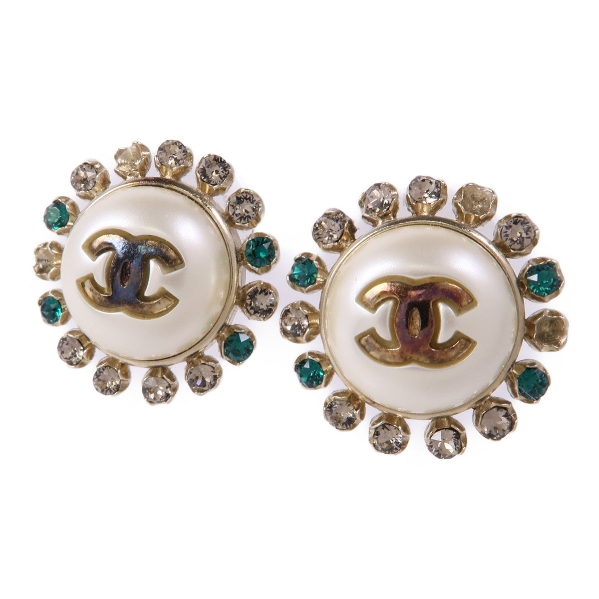 CHANEL CC · Crystal Earrings