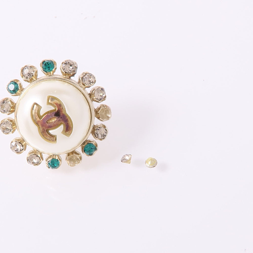 CHANEL CC · Crystal Earrings