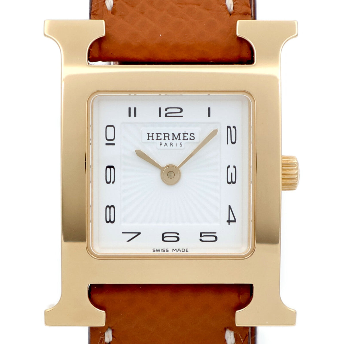 Hermès Heure H · Gold Plated · Quartz