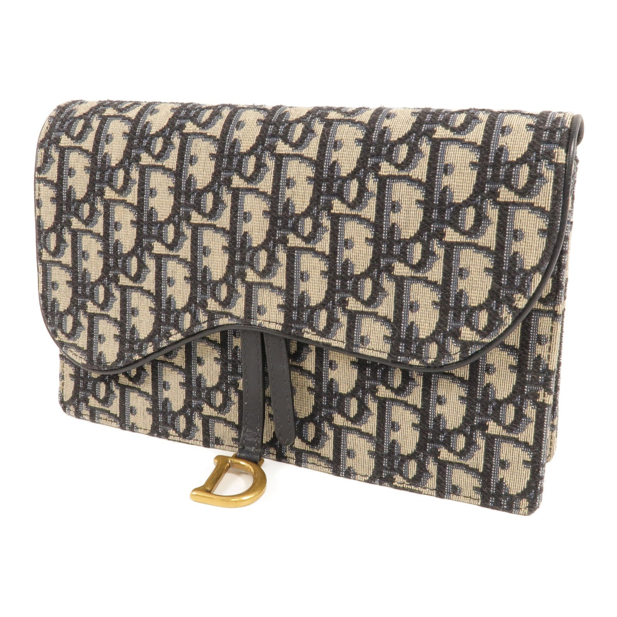 Dior Saddle Wallet on Chain · Canvas