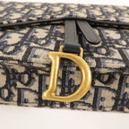 Dior Saddle Wallet on Chain · Canvas