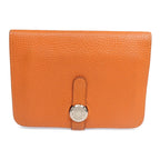 Hermès Dogon Compact Wallet · Togo Leather
