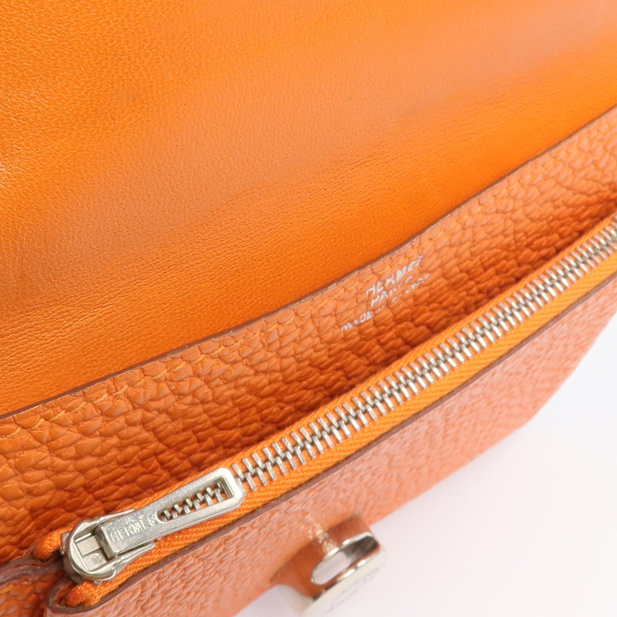 Hermès Dogon Compact Wallet · Togo Leather