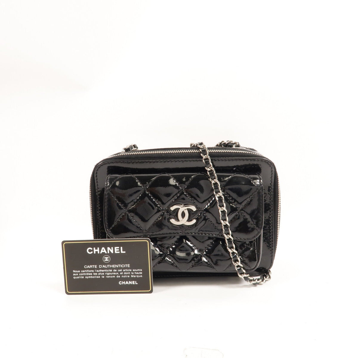 Chanel Chain Shoulder · Patent Leather