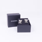 CHANEL CC Earrings · Silver Metal