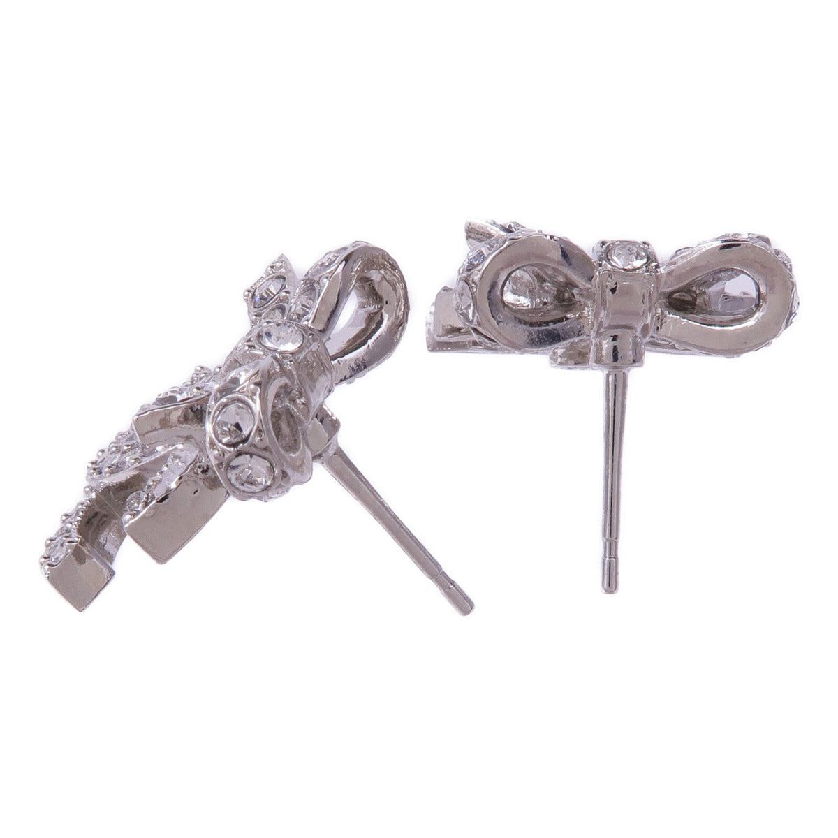 CHANEL CC Earrings · Silver Metal