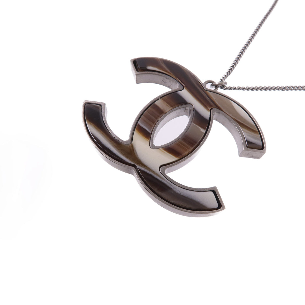 Chanel CC Necklace · Metal & Resin