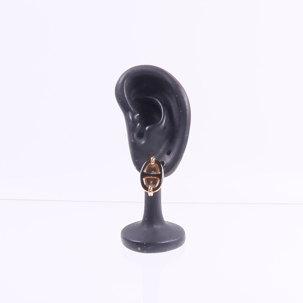 Hermès Mini Maillon Earrings · Metal