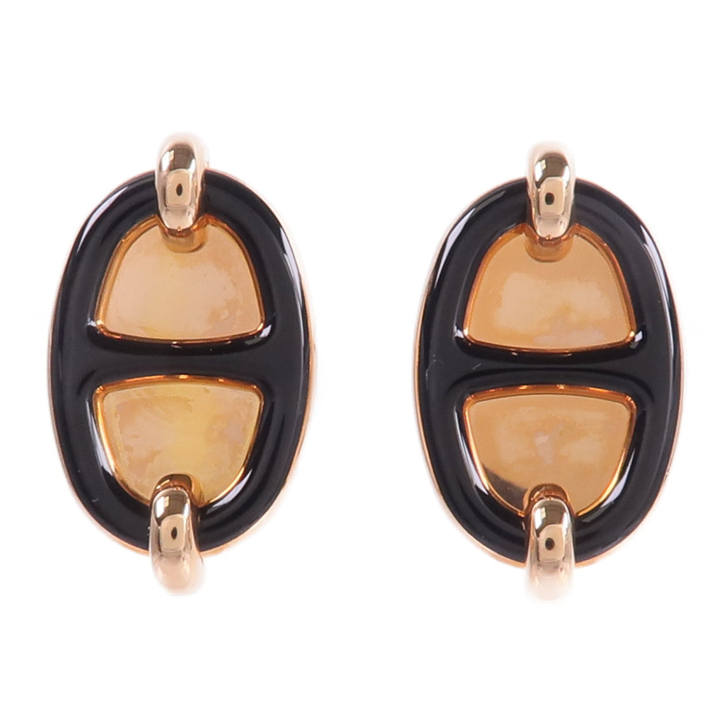 Hermès Mini Maillon Earrings · Metal