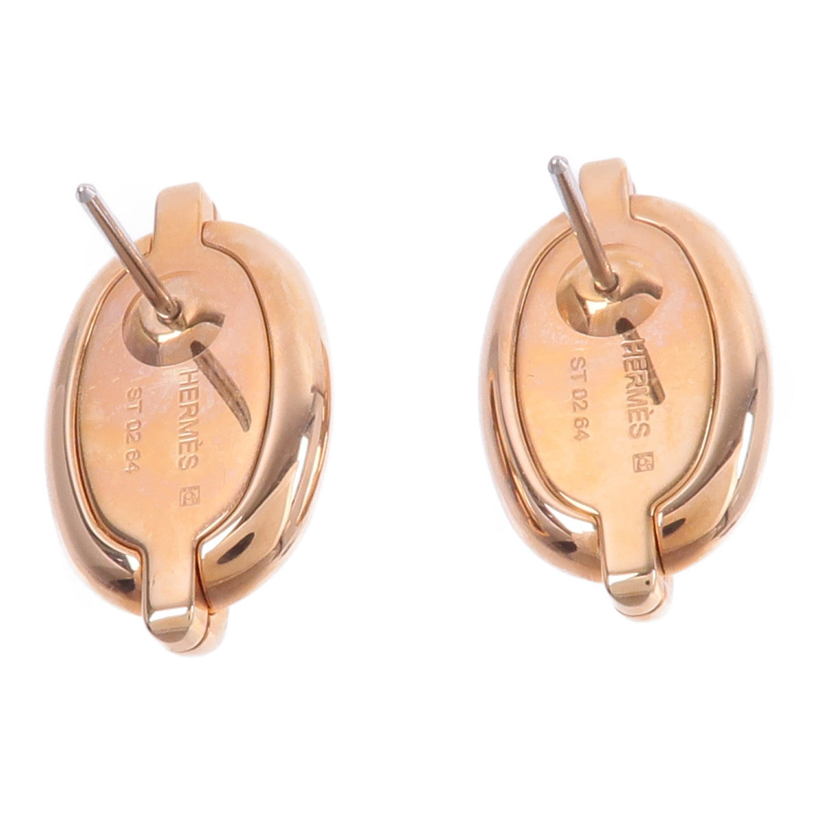 Hermès Mini Maillon Earrings · Metal