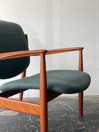 Finn Juhl Model 136 Lounge Chair for France & Son Circa 1950's