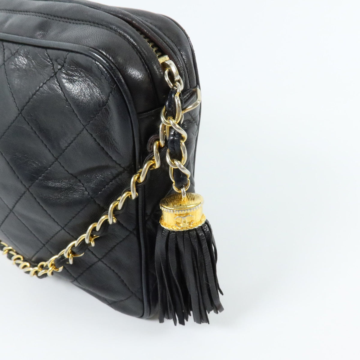 CHANEL CC Vintage · Lambskin Chain Bag