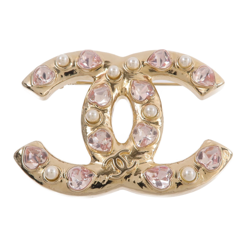 Chanel CC Brooch · Rose Gold