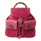 Gucci Bamboo Backpack · Suede