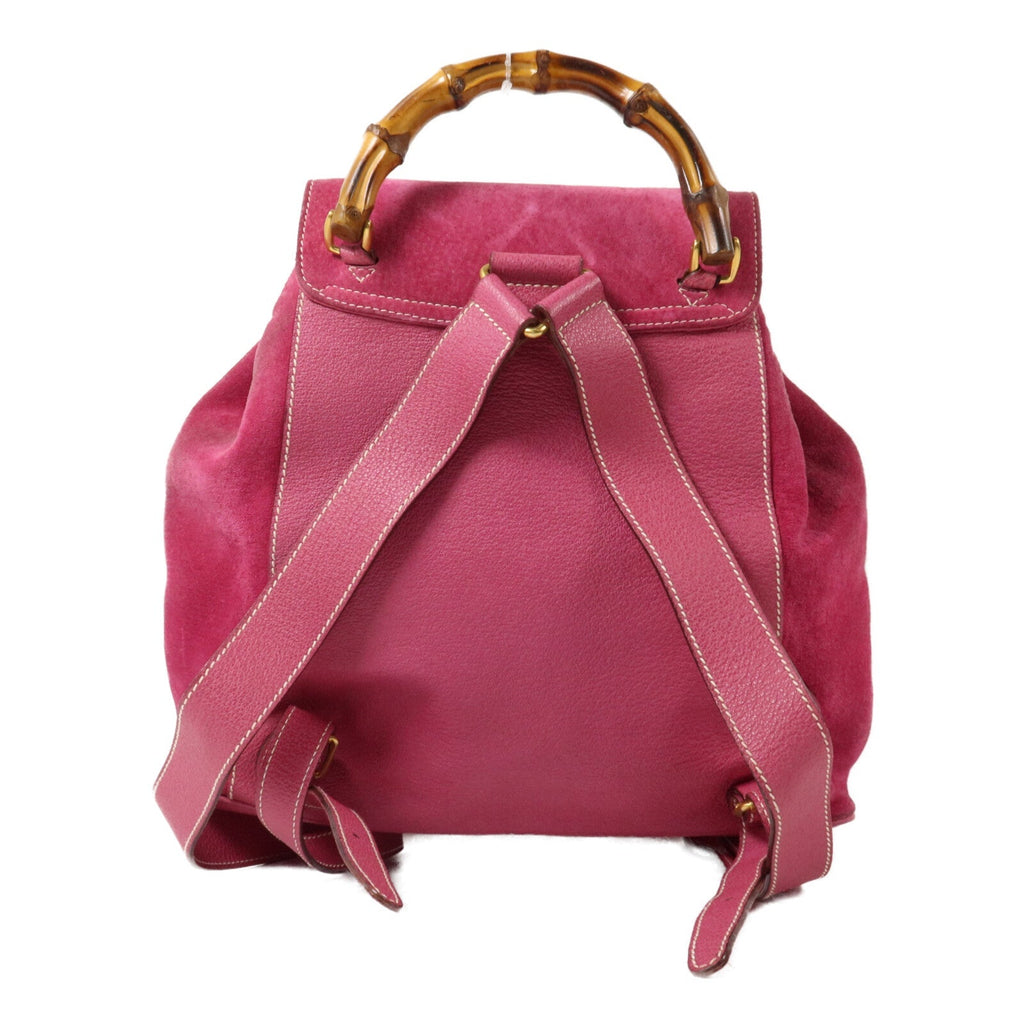 Gucci Bamboo Backpack · Suede
