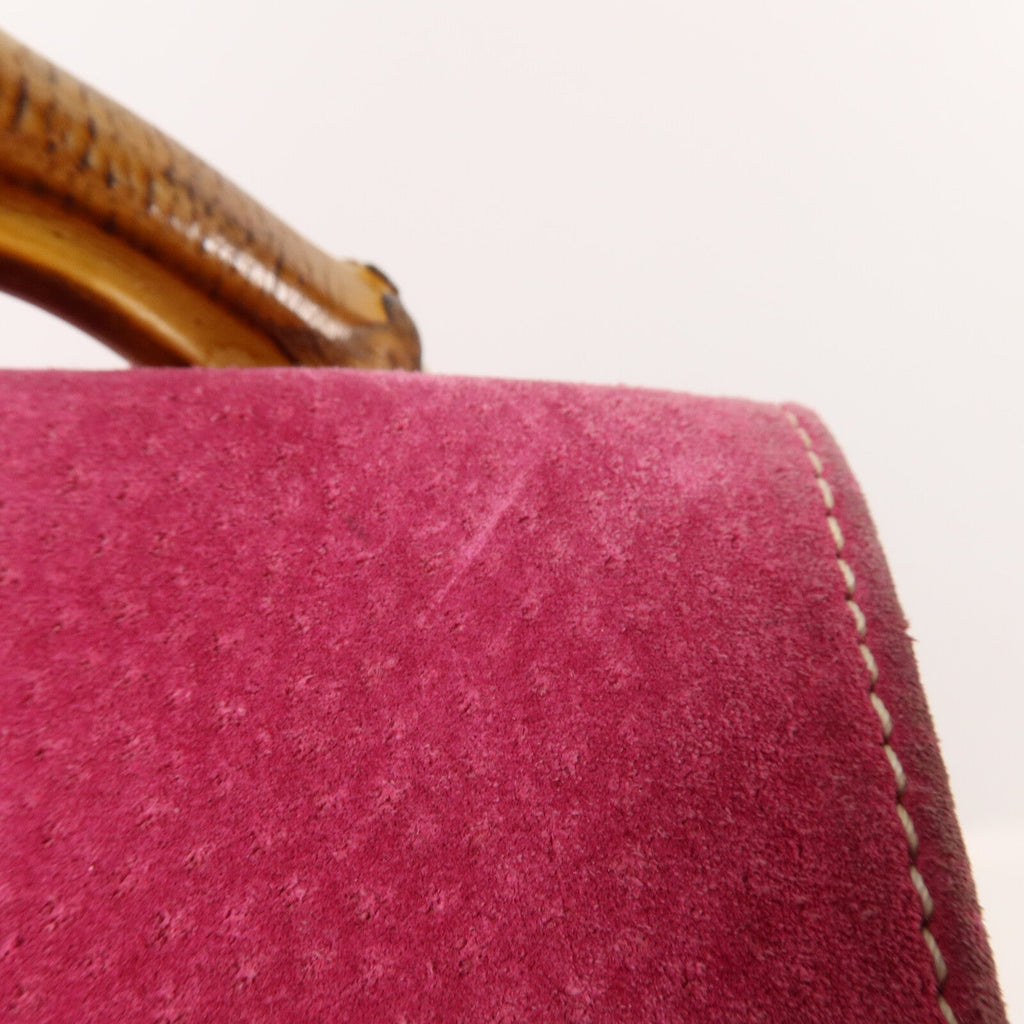 Gucci Bamboo Backpack · Suede