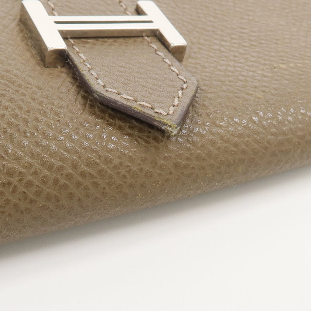Hermès Bearn · Veau Epsom · Etain