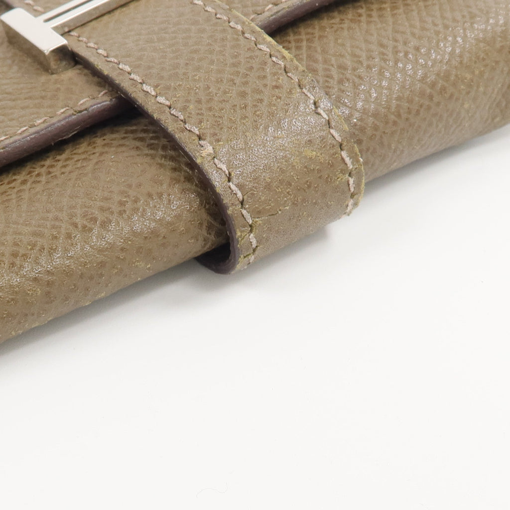 Hermès Bearn · Veau Epsom · Etain