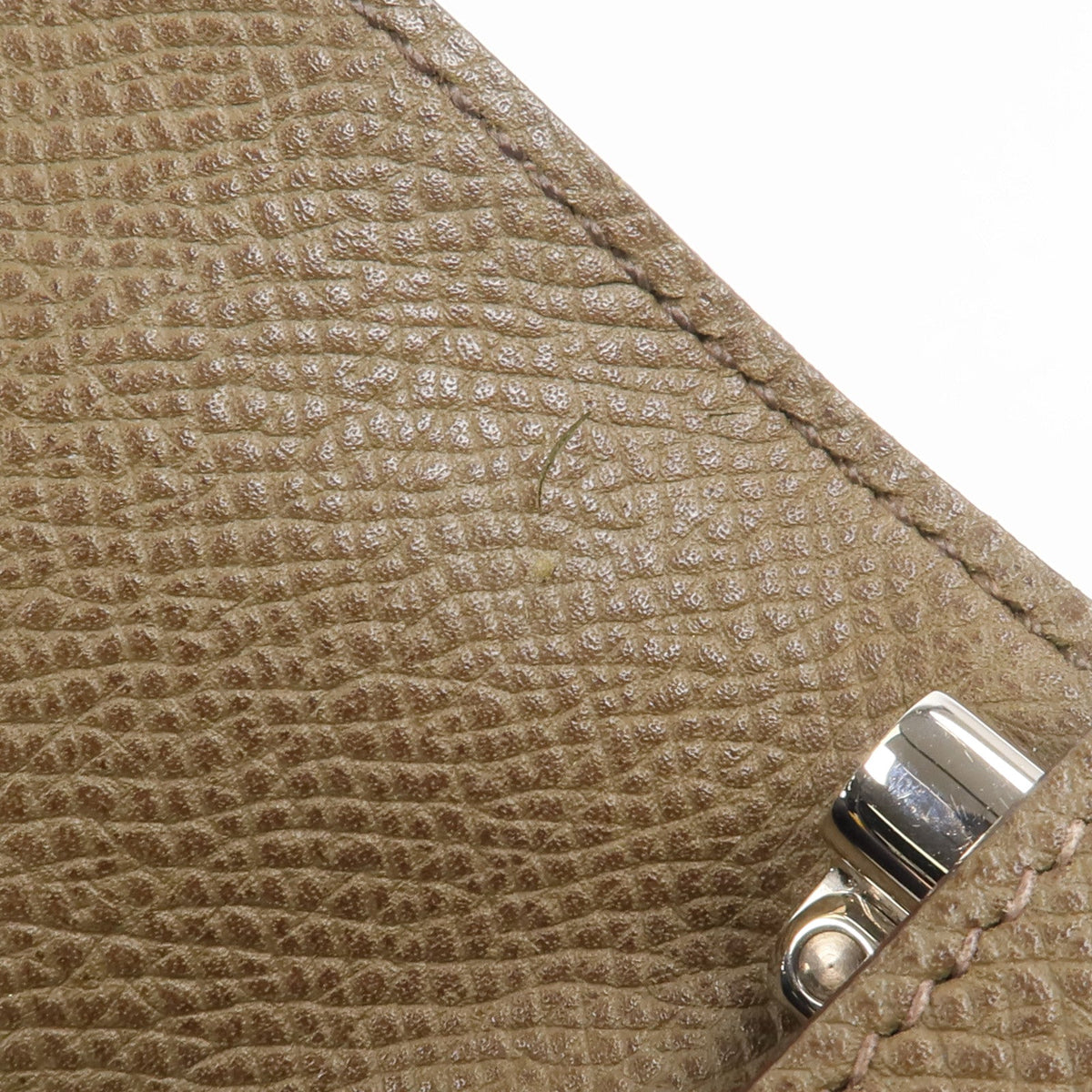 Hermès Bearn · Veau Epsom · Etain