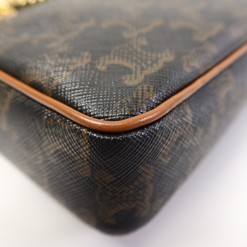 Celine Patapans · Coated Canvas Chain Bag