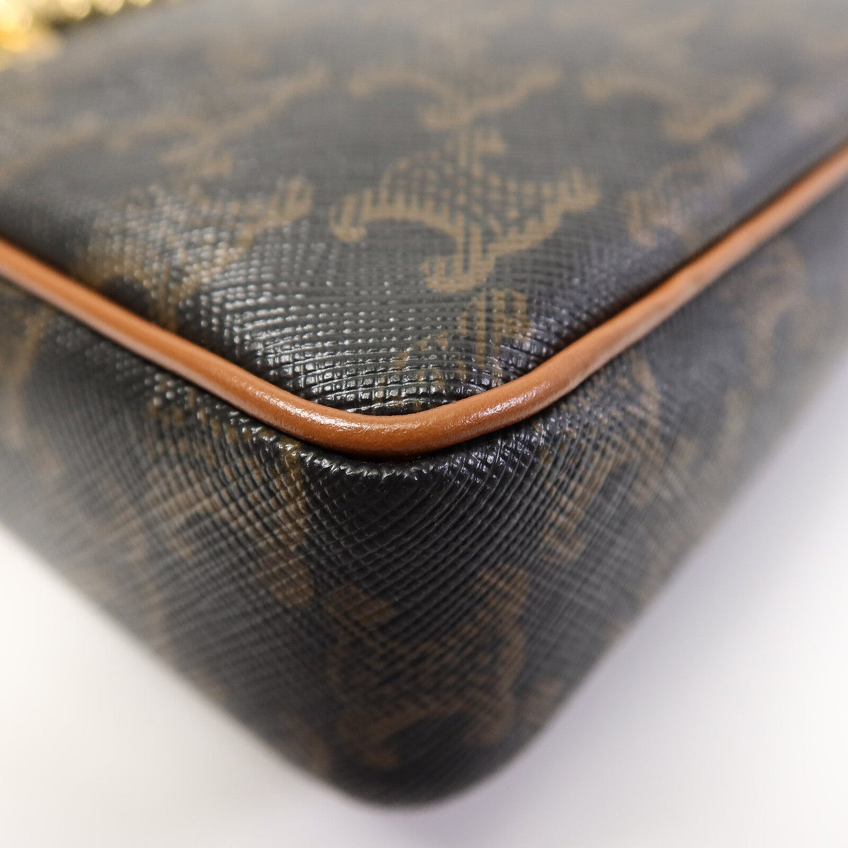 Celine Patapans · Coated Canvas Chain Bag