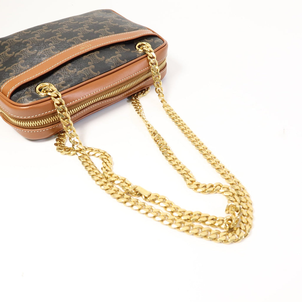 Celine Patapans · Coated Canvas Chain Bag