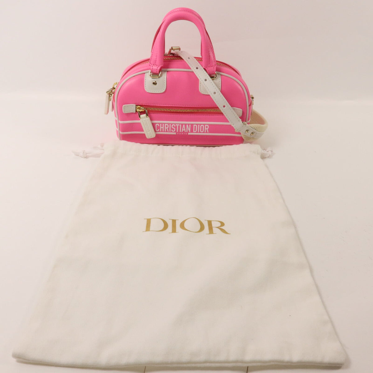 Dior Micro Vibe Zip Bowling · Calfskin