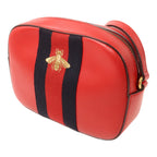 Gucci Web Sherry Line Bee · Calfskin