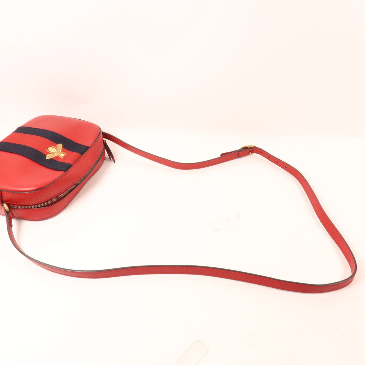 Gucci Web Sherry Line Bee · Calfskin
