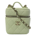 Chanel Mini Vanity · Calfskin · Emerald