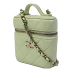 Chanel Mini Vanity · Calfskin · Emerald