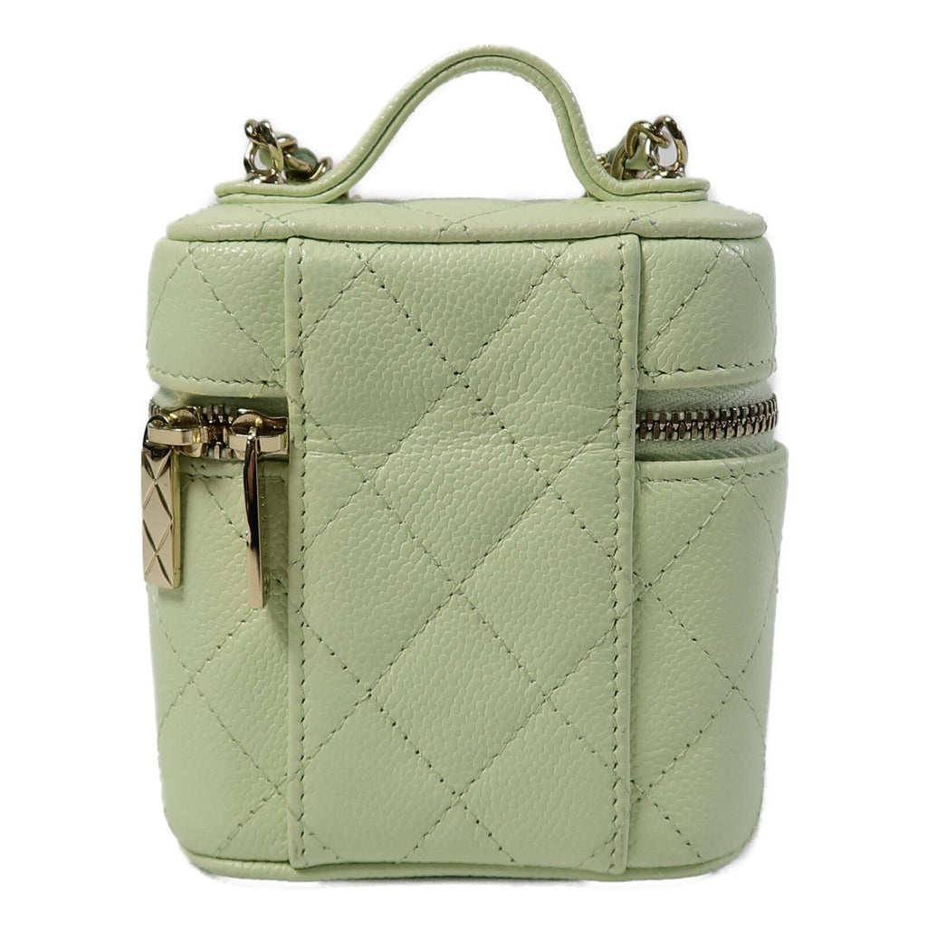 Chanel Mini Vanity · Calfskin · Emerald