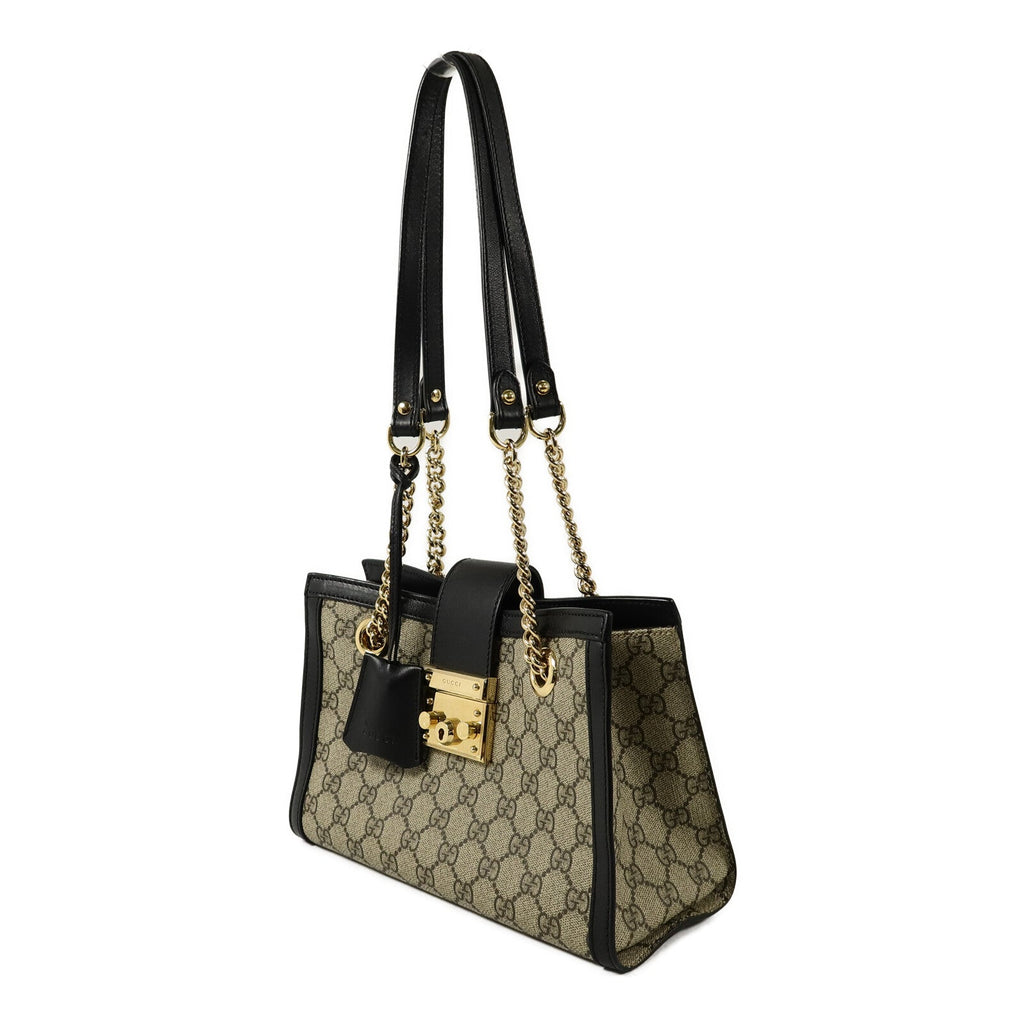 Gucci Padlock · GG Canvas · Chain Shoulder Bag