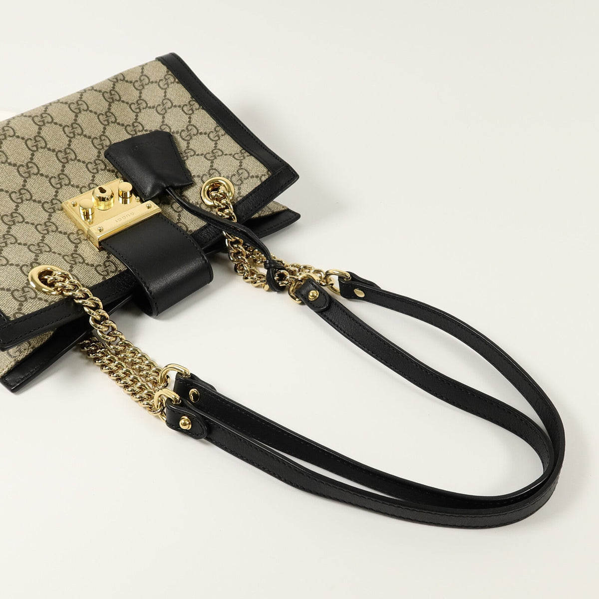 Gucci Padlock · GG Canvas · Chain Shoulder Bag