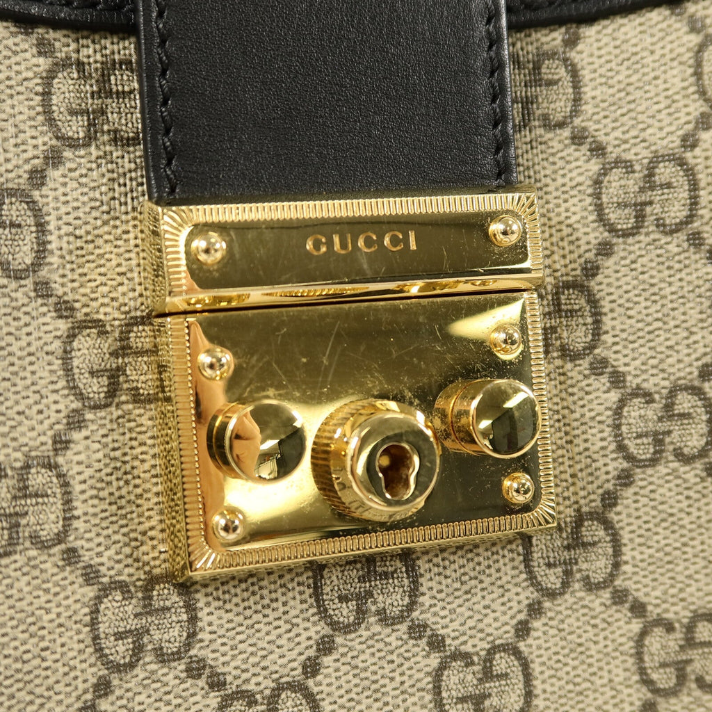 Gucci Padlock · GG Canvas · Chain Shoulder Bag