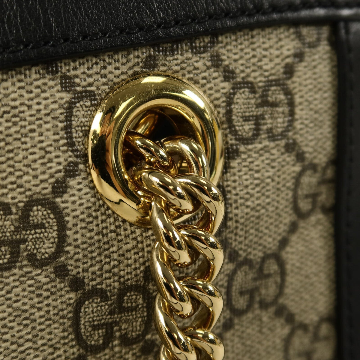 Gucci Padlock · GG Canvas · Chain Shoulder Bag