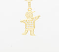 Boy Cubic Zirconia Pendant 14K Gold Filled Women Fashion Jewelry