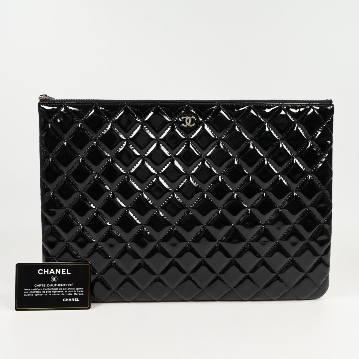 Chanel CC Clutch · Patent Leather